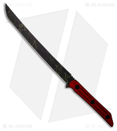 Jack Hoback Kwaichete Marauder Camo Fixed Blade Knife Red Sure Touch(12"Camo)