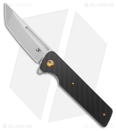 Kansept Knives Anomaly Frame Lock Knife Black Carbon F + G-10 (3.1" SW) K2038T6