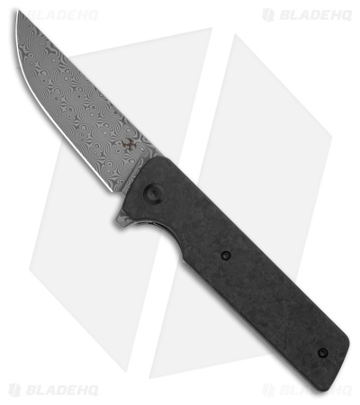 Kansept Knives Anomaly Frame Lock Knife Blk/Gray Shred Carbon (3.1" Dam) K2038A6