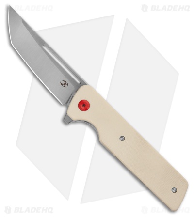 Kansept Knives Anomaly Frame Lock Knife Ivory G-10 (3.1" Satin) K2038T5
