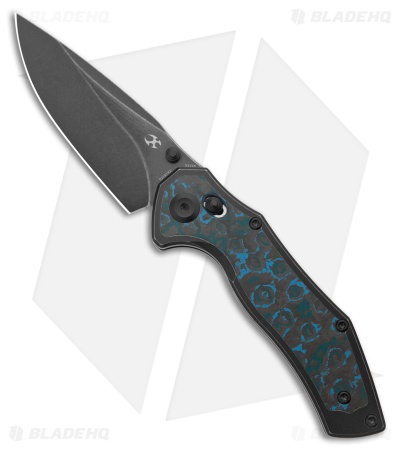 Kansept Knives Apollo Crossbar Lock Knife Black Ti/Arctic Storm (3.1" Black SW)