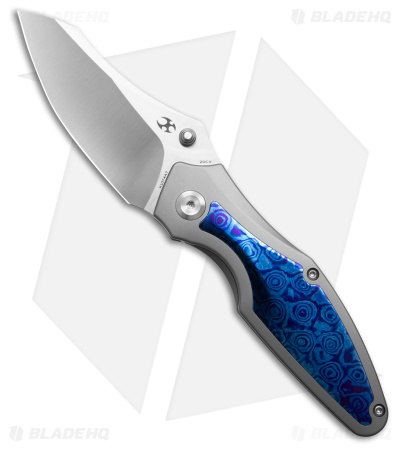 Kansept Knives Baba Yaga Frame Lock Knife BB Ti + Timascus (3.1" Satin)