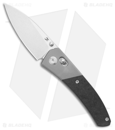 Kansept Knives Dako Crossbar Lock Knife SW Ti/Shred Carbon Fiber (3.1" SW)