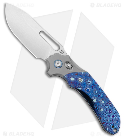 Kansept Knives Quasar Crossbar Lock Knife SW Titanium (3.3" Stonewash)