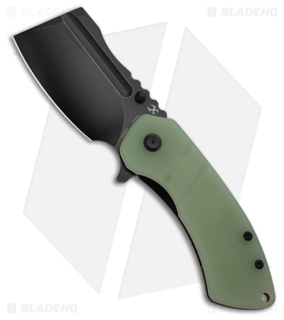 Kansept Knives M+ Korvid Liner Lock Knife Jade G-10 (3.1" Black SW) T2030B6U