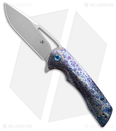 Kansept Knives Kryo Frame Lock Knife Lightning Strike Ti (3.6