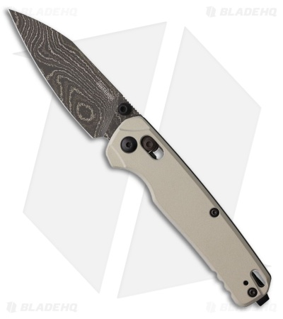 Kershaw Bel Air DuraLock Knife Bright Nickel Cerakote Al (3" Damascus)