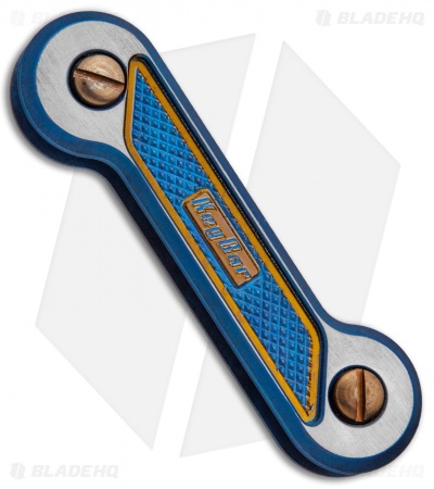 KEY-BAR Titanium Diamond Crosshatch Pocket Key Holder/Organizer Satin
