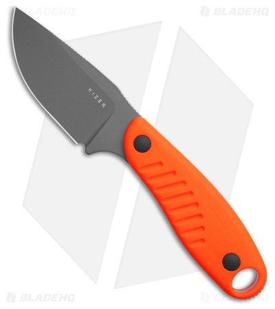 Kizer Hare Fixed Blade Knife Orange G-10 (3.1