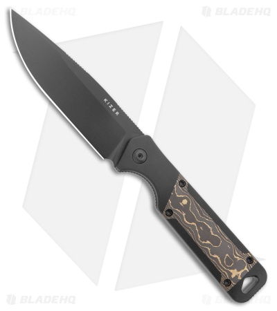 Kizer Militaw Fixed Blade Knife Black G-10 Copper Camo Fatcarbon (3.8