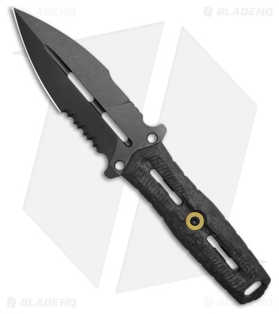 Kizer NORCROSS Fixed Blade Knife Carbon Fiber (4.1" Black Serr)