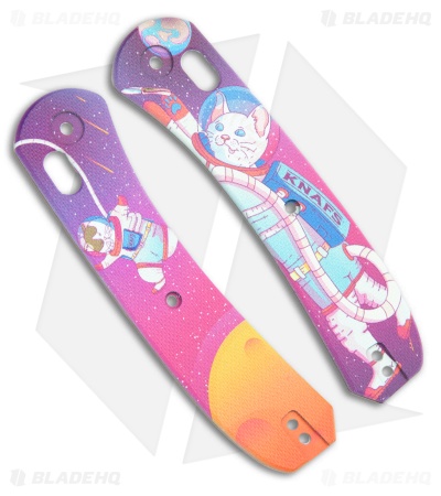 KNAFS Lander 2 G-10 Knife Scales Kitty Cosmo Crew