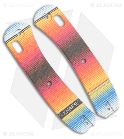 KNAFS Lander 2 Knife Scales Mexican Blanket G-10
