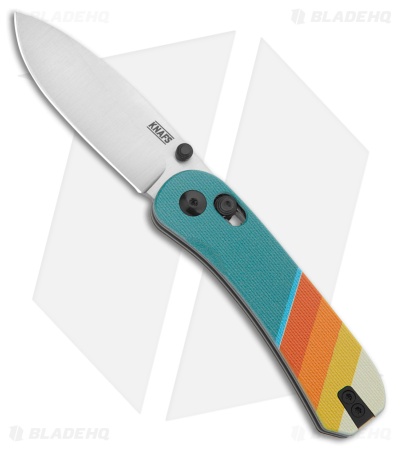 KNAFS Lander 3 Pre-Built Clutch Lock Knife Good Vibes G-10 (2.75" SW)