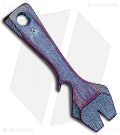 KnifeGuys Impact Tool  (K.I.T.) Titanium Pocket Tool - Blurple Brushed