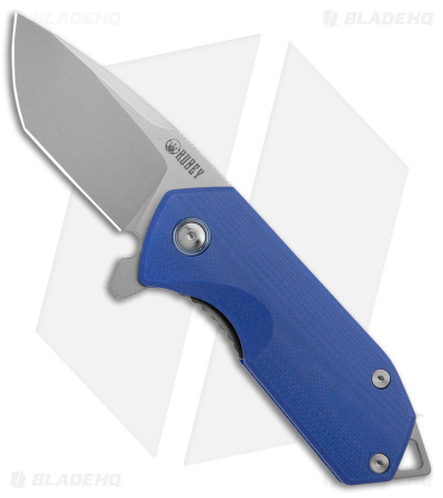 Kubey Campe Nest EDC Liner Lock Knife Blue G-10 (2.3" Satin)