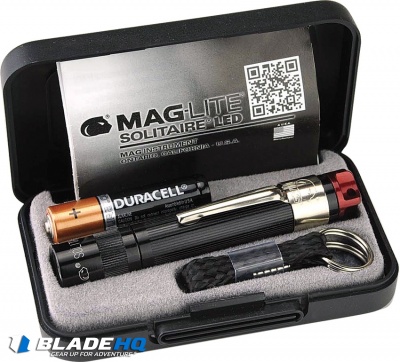 Mag-Lite Solitaire Red LED Flashlight 1 AAA Cell Black (47 Lumens)