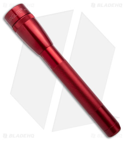 Mag-Lite Mini Maglite 2 AA Cell LED Flashlight Red (127 Lumens) w/ Belt Holster