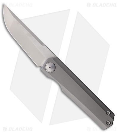 Maxace Knives Baby Raccoon Dog Frame Lock Knife Titanium (3.1" Satin/SW)