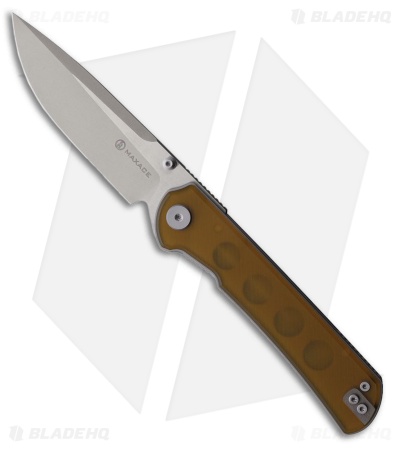Maxace Knives Peregrine S Liner Lock Knife Yellow PEI (3.5" Satin)