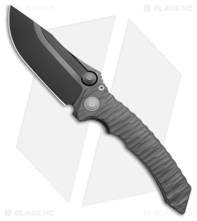 Maxace Knives Sandstorm Integral Frame Lock Knife Textured Titanium (4.4