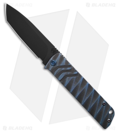 Medford The Antik Frame Lock Knife Blue Lightning (3.8" Black)