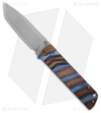 Medford The Antik Frame Lock Knife Striped Titanium (3.8