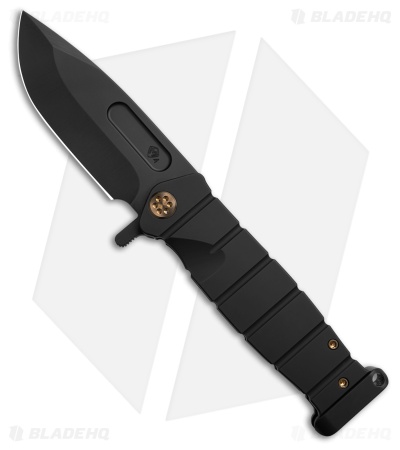 Medford USMC FF Frame Lock Knife Black Titanium (4.25" Black)