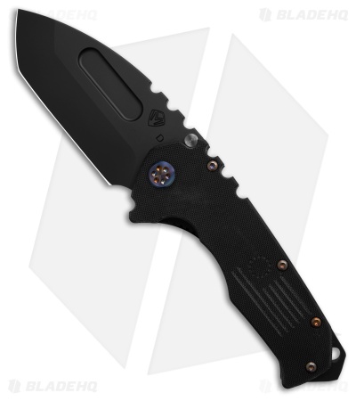 Medford Praetorian Scout M/P Liner Lock Knife Black G-10/Flamed (3.6" Black)