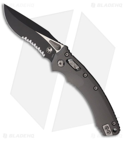 Microtech Amphibian S/E Ram-Lok Knife Gray Frag (3.9" Black Serr)