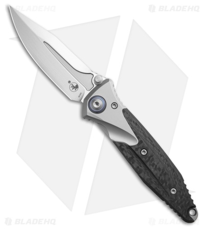 Microtech Socom Bravo Mini Spear Point Frame Lock Knife Ti/CF (3.4" Satin)
