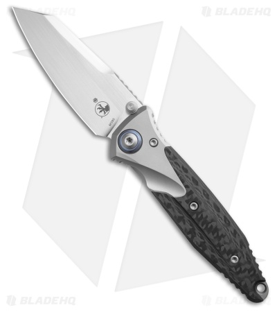 Microtech Socom Bravo Mini Warcom Frame Lock Knife Ti + CF (3.4" Hand Satin)