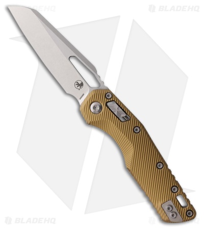 Microtech MSI Ram-Lok Knife Tan Fluted Aluminum (3.9" Stonewash)