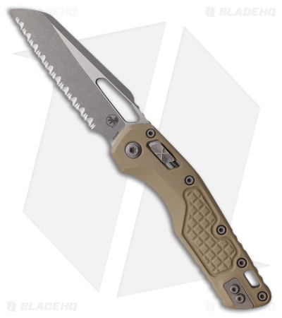 Microtech MSI Ram-Lok Knife Tan Frag G-10 (3.9" Apocalyptic Full Serr)