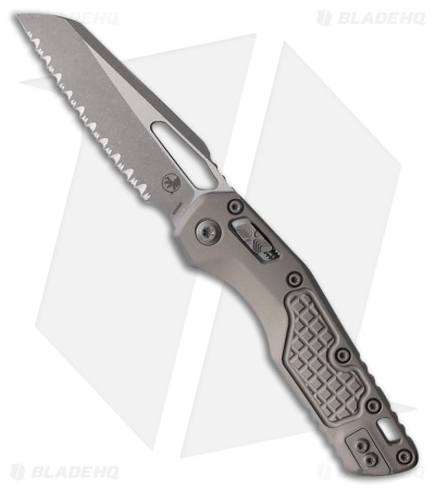 Microtech MSI Ram-Lok Knife Natural Clear Frag Aluminum (3.9" Apocalyptic FS)