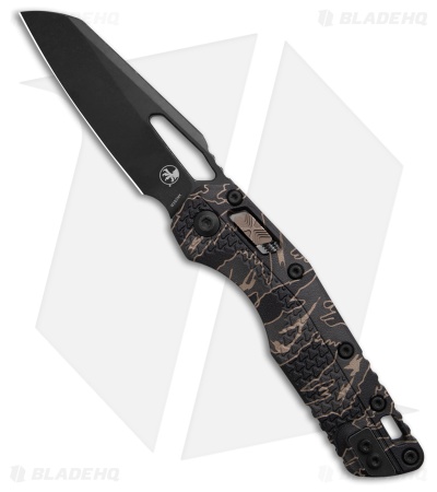 Microtech MSI Ram-Lok Knife Tri Grip Tiger Stripe Camo (3.9" BLK Apocalyptic)