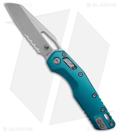 Microtech Standard Issue MSI Ram-Lok Knife Fluted Blue Aluminum (3.8" SW Serr)