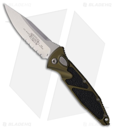 Microtech Socom Elite S/E Automatic Knife OD Green Al (4" SW Serr)