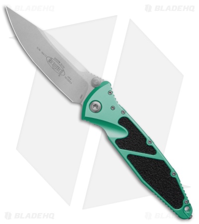 Microtech Socom Elite S/E Manual Knife Turquoise (4" Stonewash) 160-10TQ