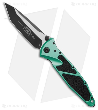 Microtech Socom Elite T/E Manual Knife Turquoise Aluminum (4" Black) 161-1TQ