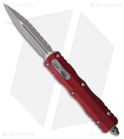Microtech Dirac D/E OTF Knife Merlot Al (2.9" Apocalptic Full Serr)