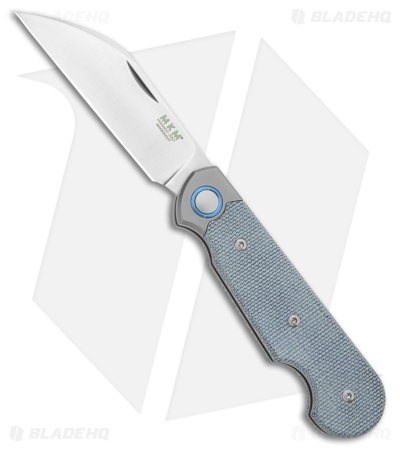 MKM Jaques MagnaCut Wharncliffe Slip Joint Knife Denim Canvas Micarta (2.5" Satin)
