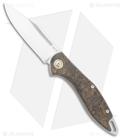 MKM Burnley Fara Slip Joint Folding Knife Dark Matter Gold CF (3" Satin)