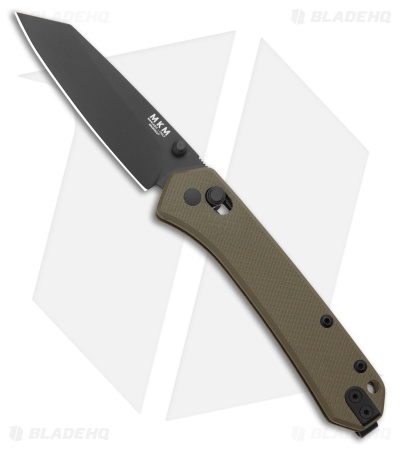 MKM Yipper MagnaCut Crossbar Lock Knife OD Green G-10 (2.8" Black) MK YP-GODB