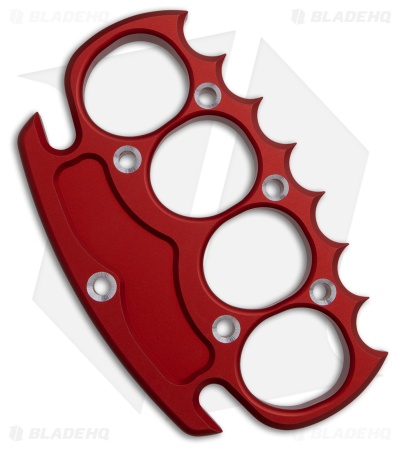 NCC Knives Grapnel Spiked Knuckle - Red Aluminum