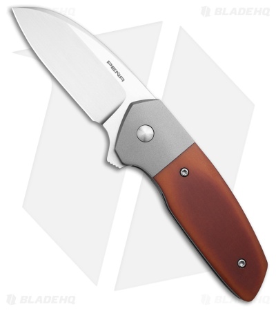 Enrique Pena Custom Orcuh Frame Lock Knife Ti Paper Micarta (3.5" Satin)