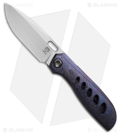 Poikilo Blade Gecko Midtech 4 Flipper Knife Zirconium  (3.25" Satin)