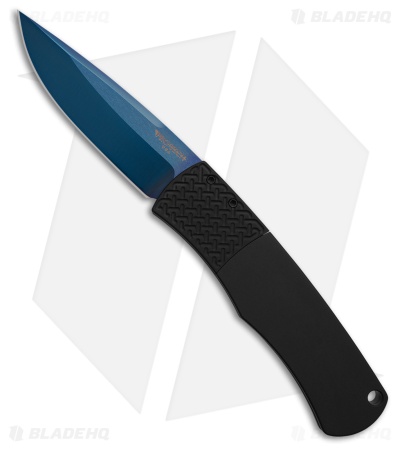 Pro-Tech Magic BR-1 "Whiskers" Automatic Knife Black Al (3.125" Sapphire Blue)