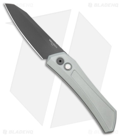 Pro-Tech Oligarch Custom Automatic Knife Gray Aluminum (3.25" DLC MagnaCut)