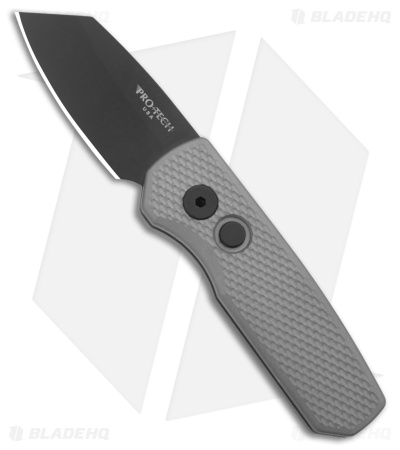 Pro-Tech Runt 5 MagnaCut Automatic Knife Gray Textured Aluminum (2" DLC)